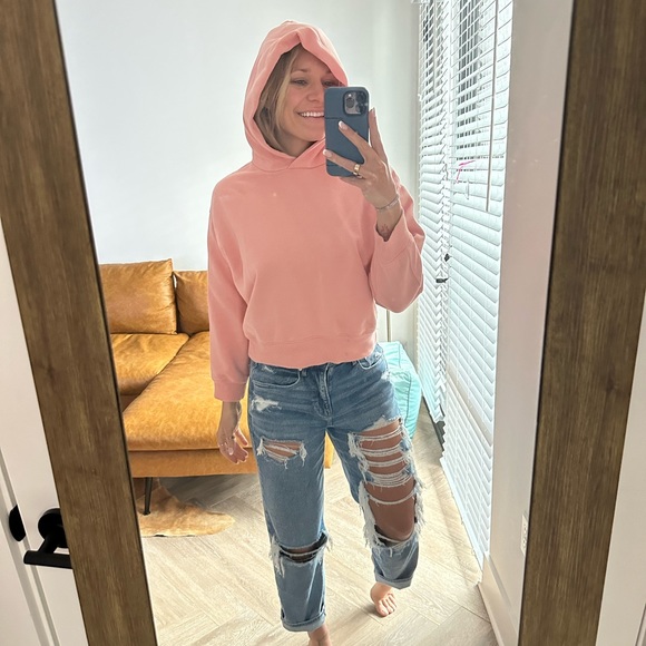 Salmon color hoodie - Picture 1 of 6